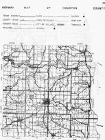 Houston County Highway Map, Caledonia